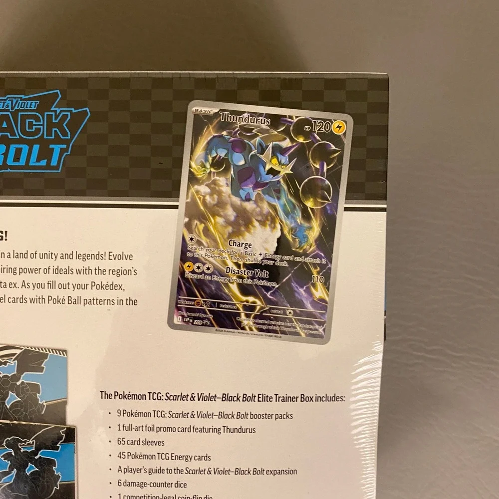Pokemon TCG Scarlet & Violet Black Bolt Elite Trainer Box Zekrom ETB NEW Sealed